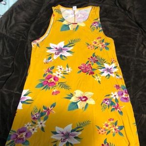 Old navy yellow floral dress